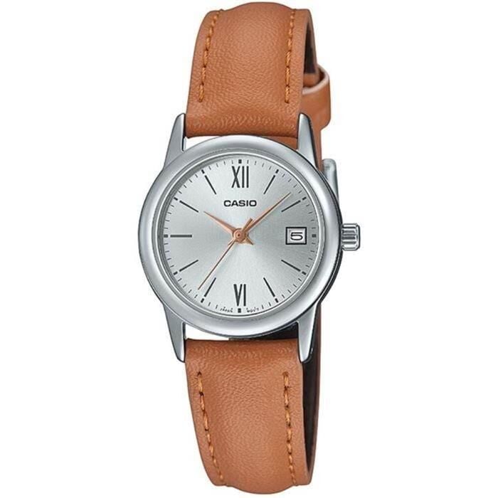 Casio LTP-V002L-7B3UDF Quartz Deri Kahve 25 mm Kadın Kol Saati