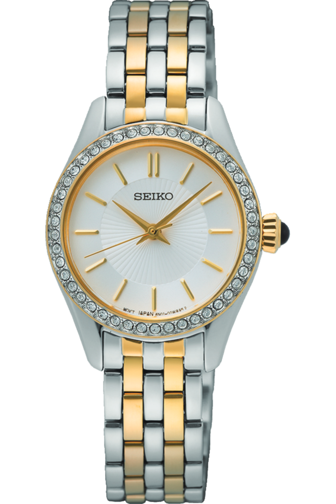 Seiko SUR540P Quartz Çelik Gri Altın Rengi 26 mm Kadın Kol Saati