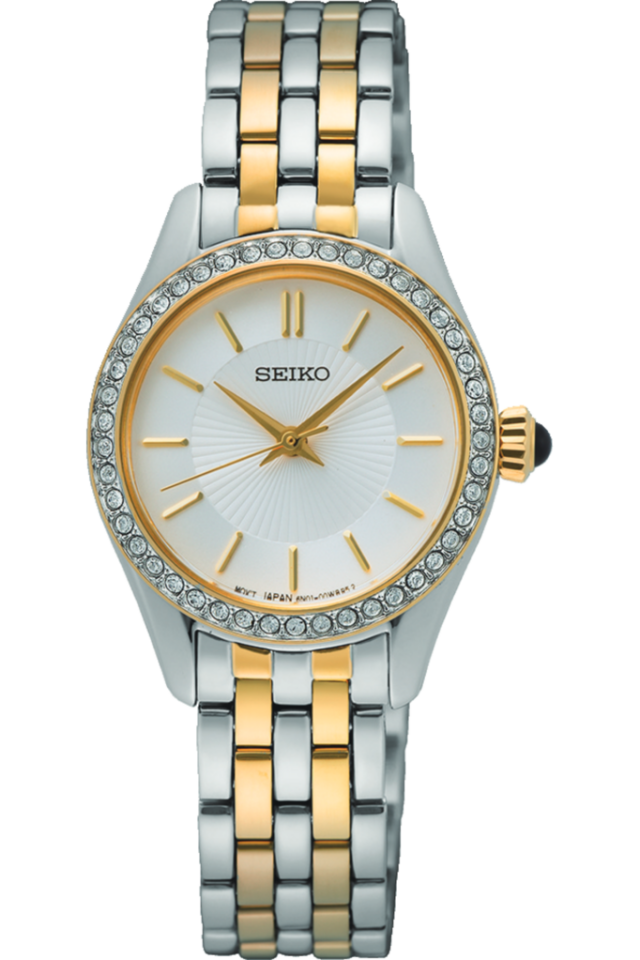 Seiko SUR540P Quartz Çelik Gri Altın Rengi 26 mm Kadın Kol Saati