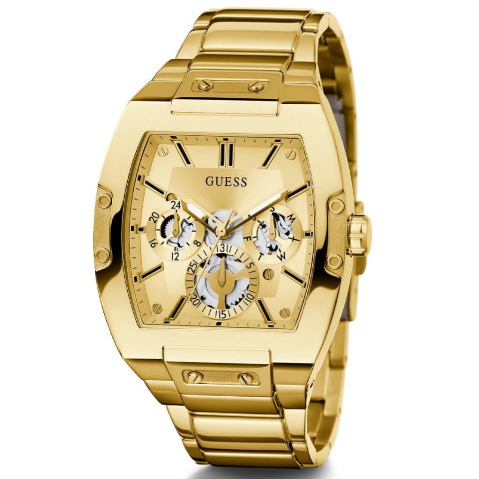 Guess GUGW0456G2 43 mm Altın Rengi Erkek Kol Saati