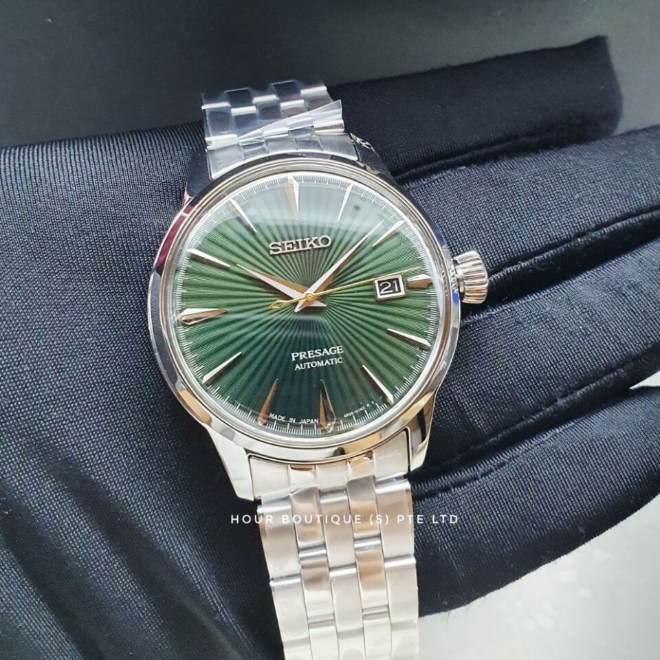 Seiko SRPE15J1 Otomatik Çelik Gri Yeşil Kadran 10 ATM 40 mm Erkek Kol Saati
