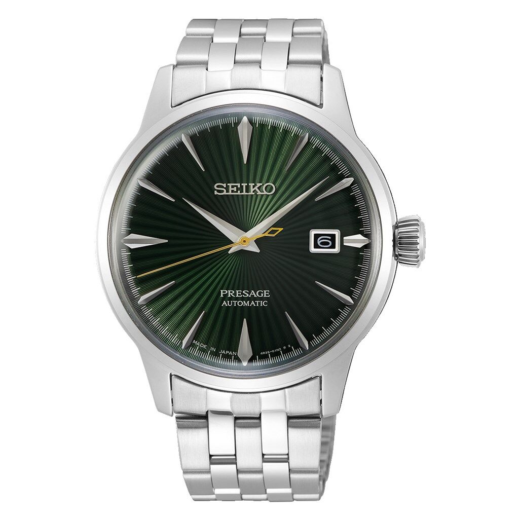 Seiko SRPE15J1 Otomatik Çelik Gri Yeşil Kadran 10 ATM 40 mm Erkek Kol Saati
