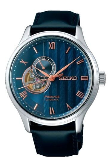 Seiko SSA421J Otomatik Deri Lacivert 43 mm 10 ATM Safir Cam Erkek Kol Saati