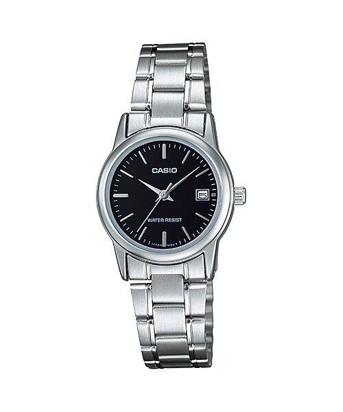 Casio LTP-V002D-1AUDF Quartz Çelik Gri Siyah Kadran 25 mm Kadın Kol Saati