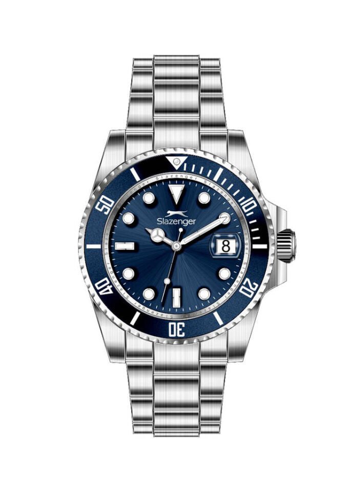 Slazenger SL.09.2518.1.02 Quartz Çelik Gri 45 mm Erkek Kol Saati