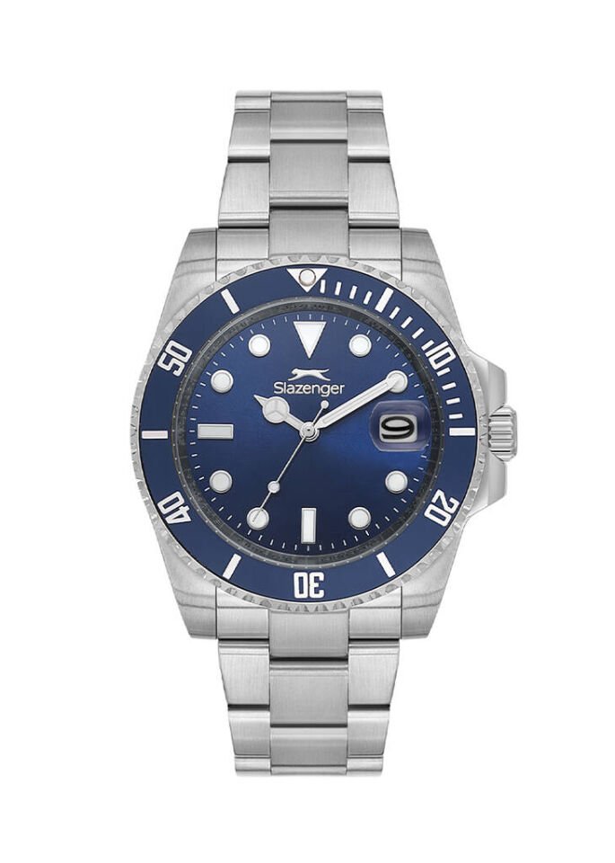 Slazenger SL.09.2518.1.02 Quartz Çelik Gri 45 mm Erkek Kol Saati