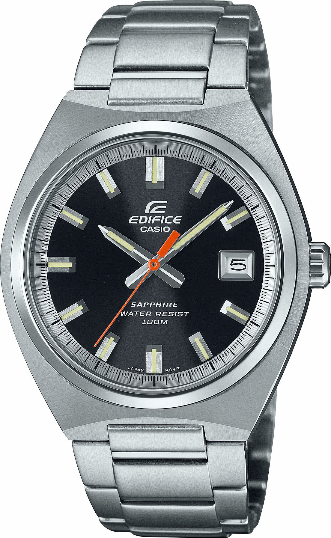 Casio Edifice EFB-109D-1AVDF Quartz Çelik Gri Siyah Kadran 39 mm Erkek Kol Saati