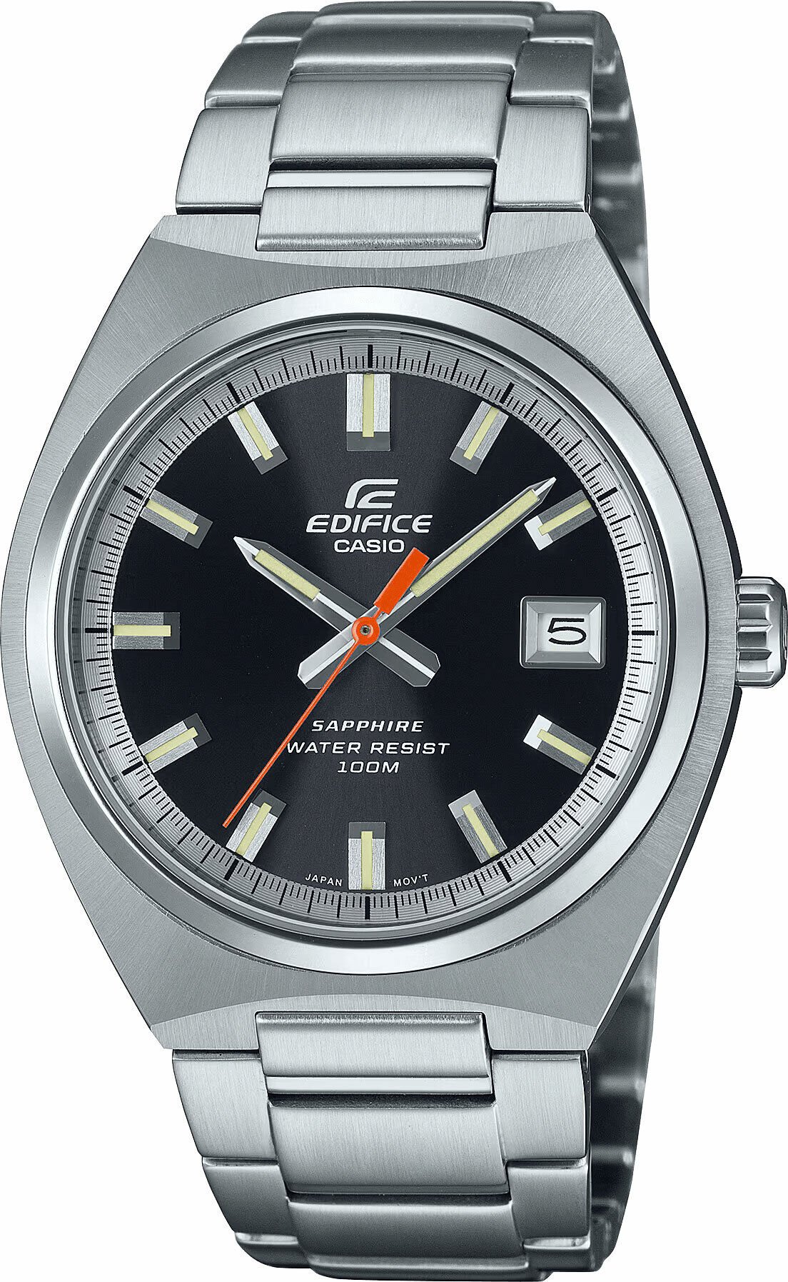 Casio Edifice EFB-109D-1AVDF Quartz Çelik Gri Siyah Kadran 39 mm Erkek Kol Saati