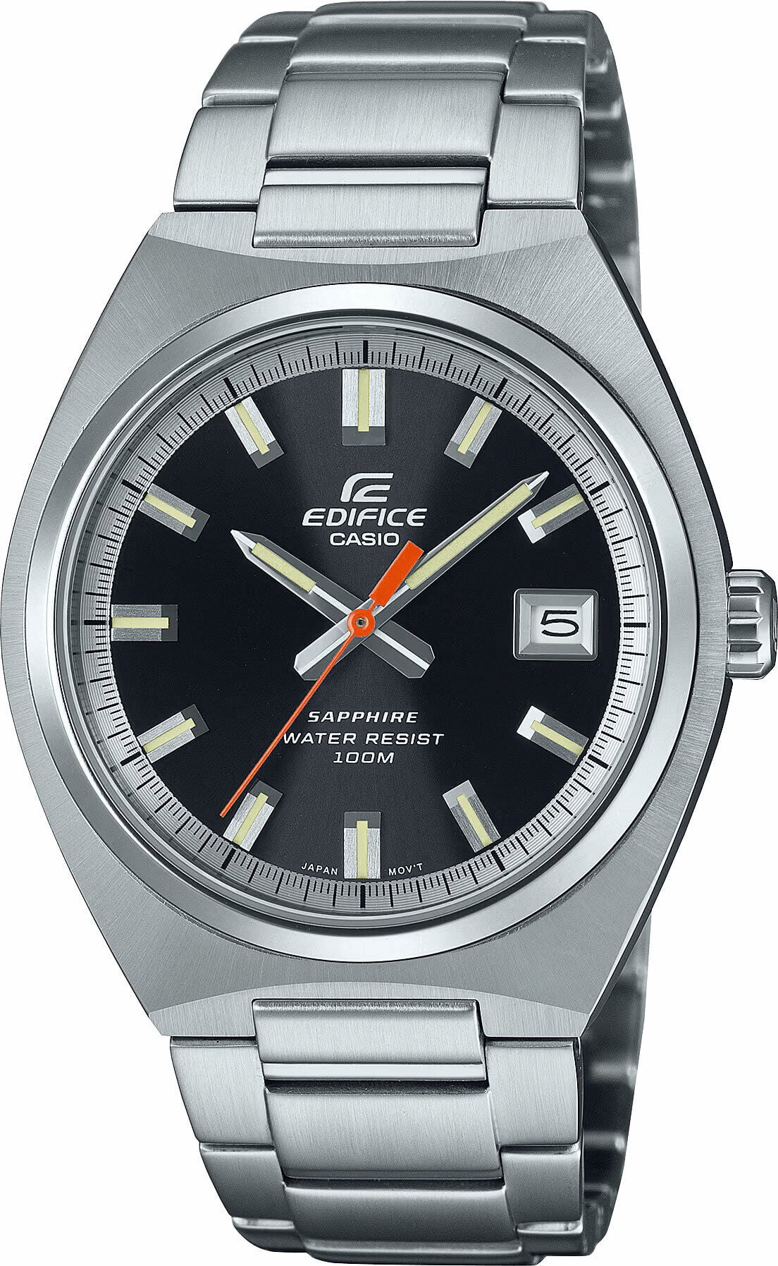 Casio Edifice EFB-109D-1AVDF Quartz Çelik Gri Siyah Kadran 39 mm Erkek Kol Saati
