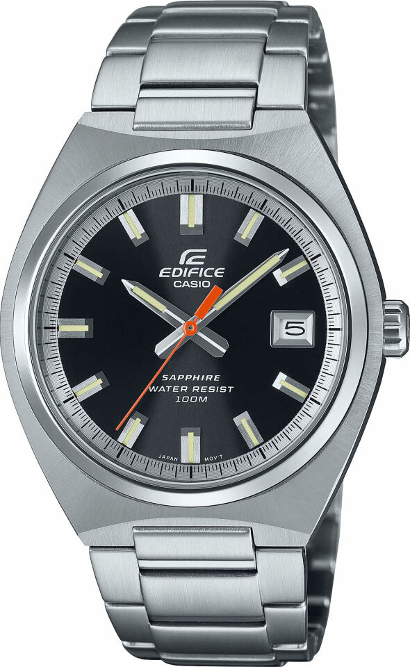 Casio Edifice EFB-109D-1AVDF Quartz Çelik Gri Siyah Kadran 39 mm Erkek Kol Saati