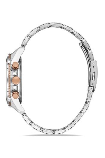 Ferro - FM31300A-E3 44 mm Silver/Rose Erkek Kol Saati