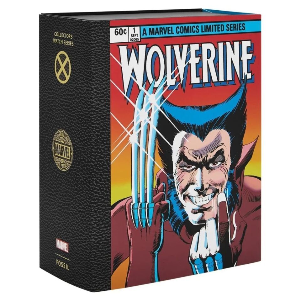 Fossil FLE1195SET Marvel x Fossil Limited Edition WOLVERINE Erkek Kol Saati