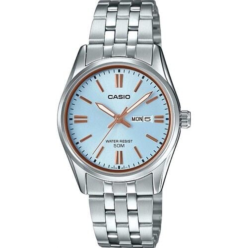Casio LTP-1335D-2AVDF Quartz Çelik Gri Mavi Kadran 30 mm Kadın Kol Saati