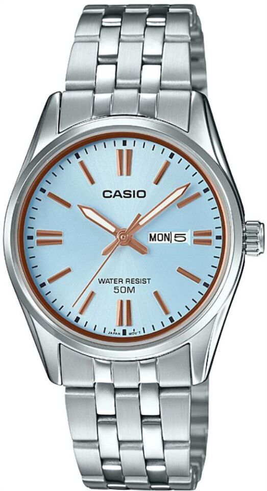 Casio LTP-1335D-2AVDF Quartz Çelik Gri Mavi Kadran 30 mm Kadın Kol Saati