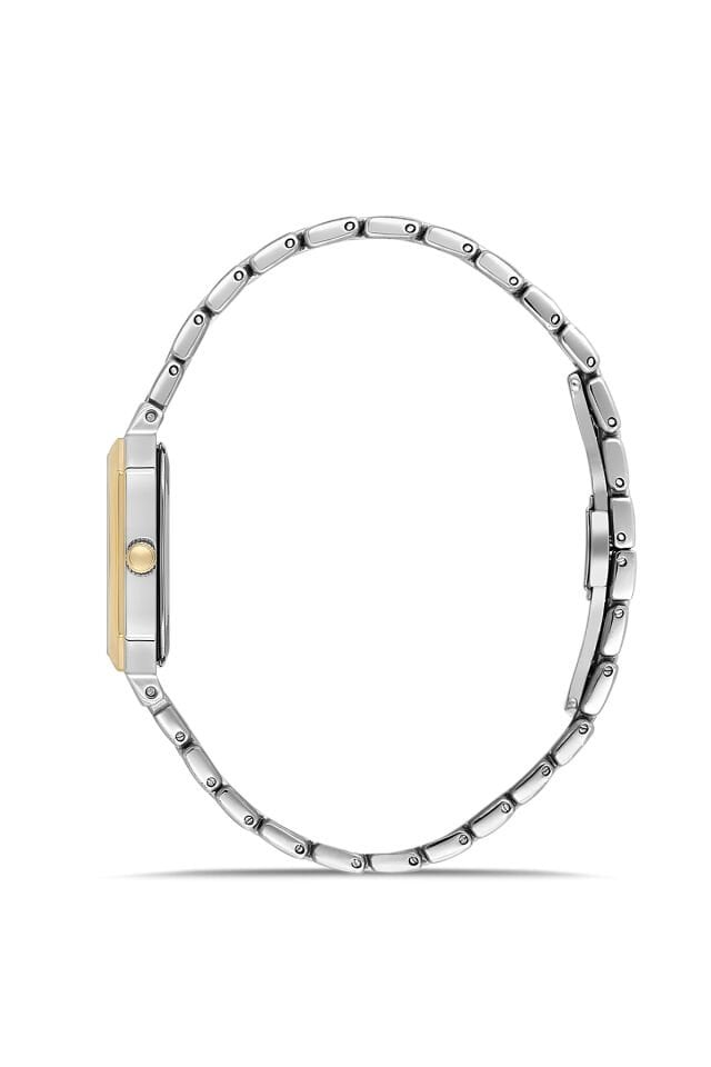 Ferro Sarı ve Gümüş Çelik Kordon Kadın Kol Saati FL21752AWT-D 3ATM Su Geçirmez 2 Yıl Garantili