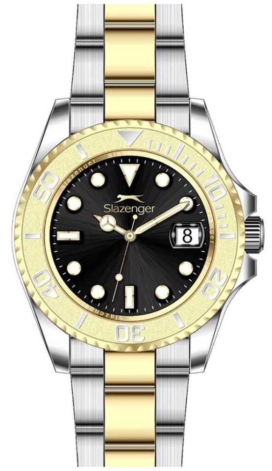 Slazenger SL.09.2517.1.05 Quartz Çelik Altın/Gri Siyah Kadran Erkek Kol Saati