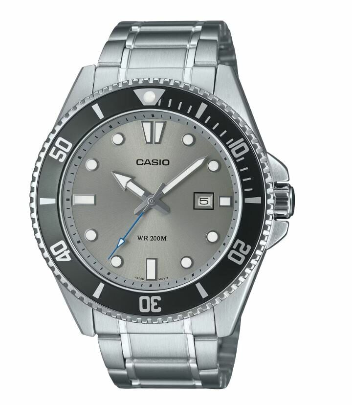 Casio MDV-107D-8AVDF Quartz Çelik Gri 20 ATM 46 mm Erkek Kol Saati