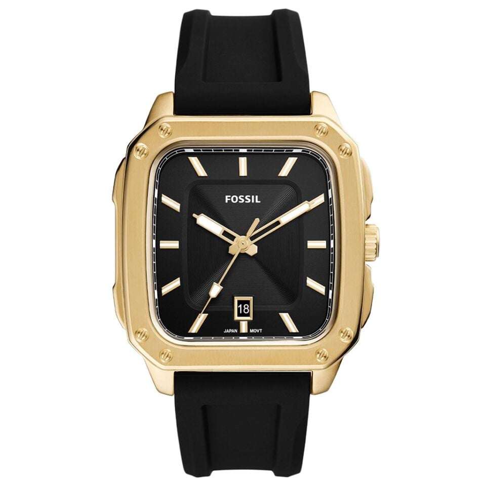 Fossil FFS5981 Quartz Silikon Siyah 42 mm Kadın Kol Saati