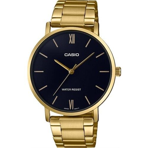 Casio LTP-VT01G-1BUDF Quartz Çelik Altın Rengi Siyah Kadran 34 mm Kadın Kol Saati