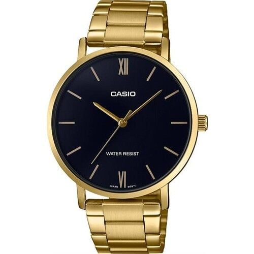 Casio LTP-VT01G-1BUDF Quartz Çelik Altın Rengi Siyah Kadran 34 mm Kadın Kol Saati