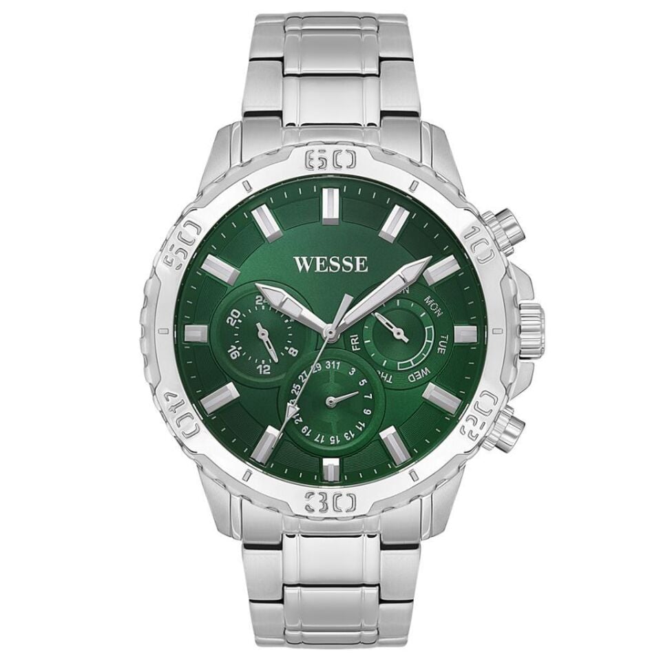 Wesse WWG600406SS Quartz Yeşil Kadran 5 ATM 52 mm Erkek Kol Saati