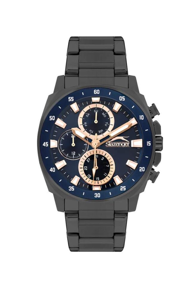 Slazenger SL.09.2381.2.04 Quartz Çelik Füme 44 mm Erkek Kol Saati