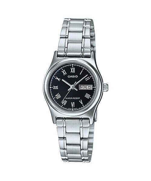 Casio LTP-V006D-1BUDF Quartz Çelik Gri Siyah Kadran 25 mm Kadın Kol Saati