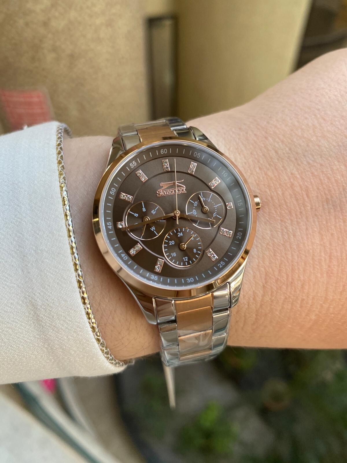 Slazenger SL.09.2151.4.03 Quartz Çelik Rose Gold/Gri 35 mm Kadın Kol Saati