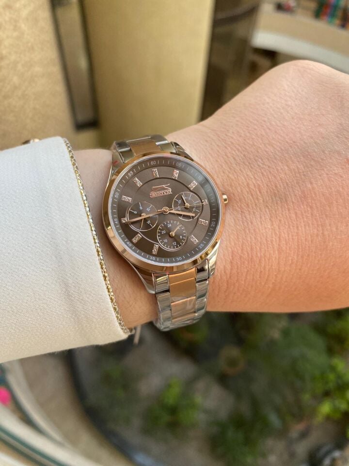 Slazenger SL.09.2151.4.03 Quartz Çelik Rose Gold/Gri 35 mm Kadın Kol Saati