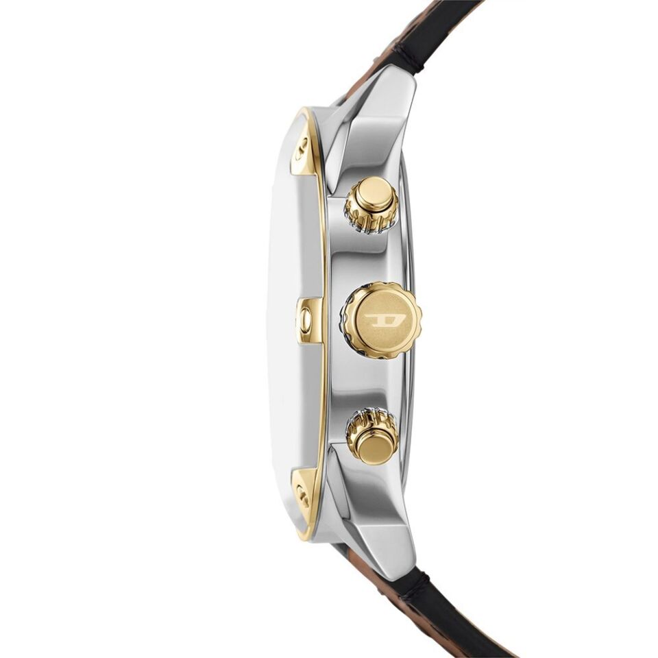 Diesel DZ4665 Quartz Deri Kahverengi Gümüş Tonu 49 mm Erkek Kol Saati