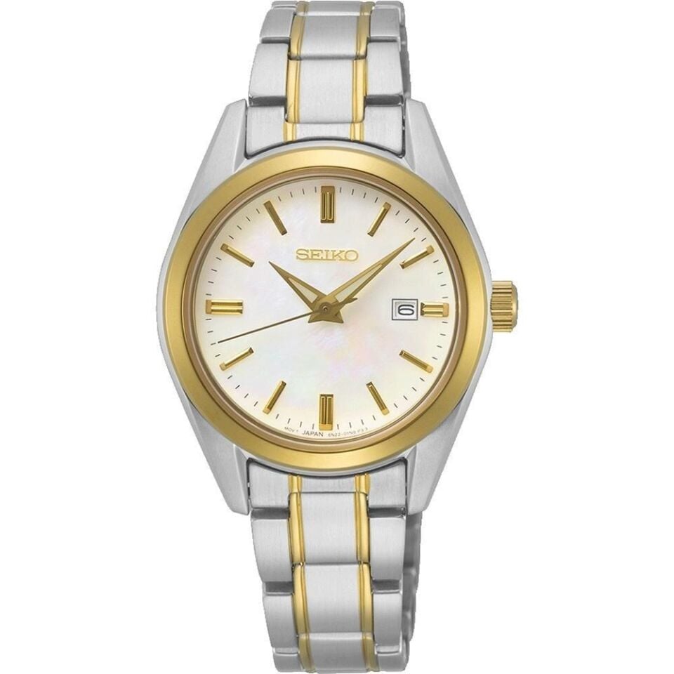 Seiko SUR636P1 Quartz Çelik Altın/Gri 10 ATM 30 mm Kadın Kol Saati