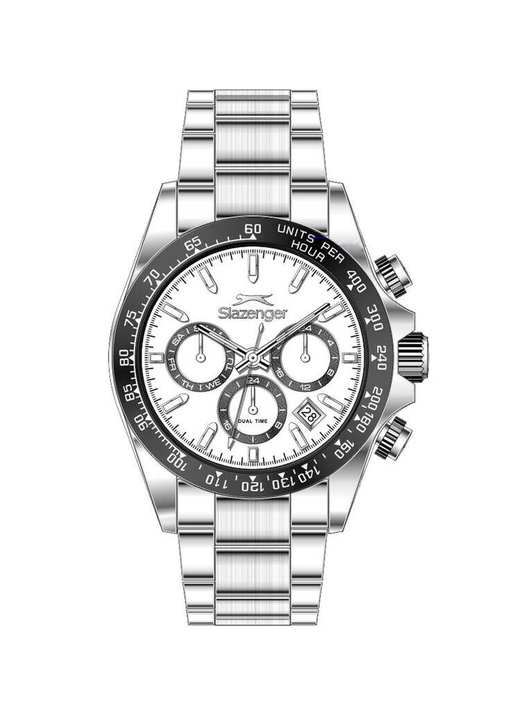 Slazenger SL.09.2512.2.01 Quartz Çelik Gri 46 mm Erkek Kol Saati