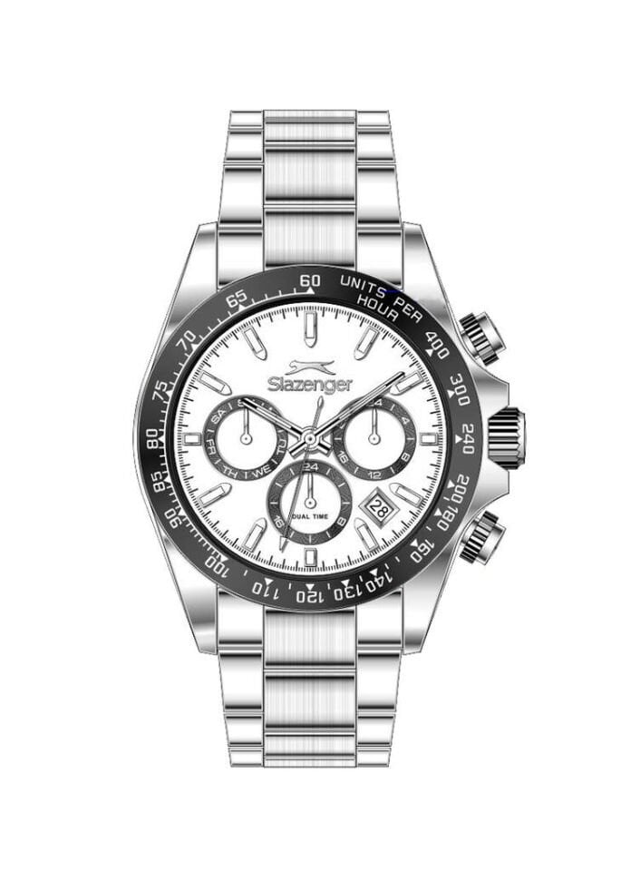 Slazenger SL.09.2512.2.01 Quartz Çelik Gri 46 mm Erkek Kol Saati