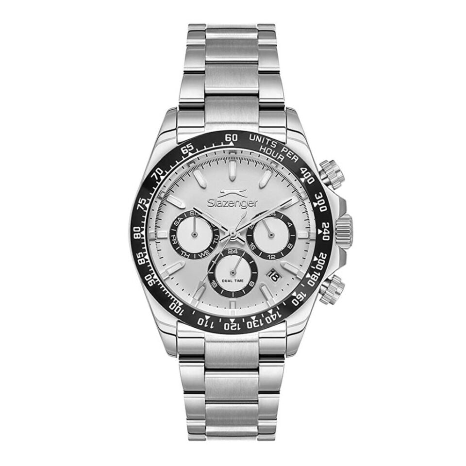 Slazenger SL.09.2512.2.01 Quartz Çelik Gri 46 mm Erkek Kol Saati