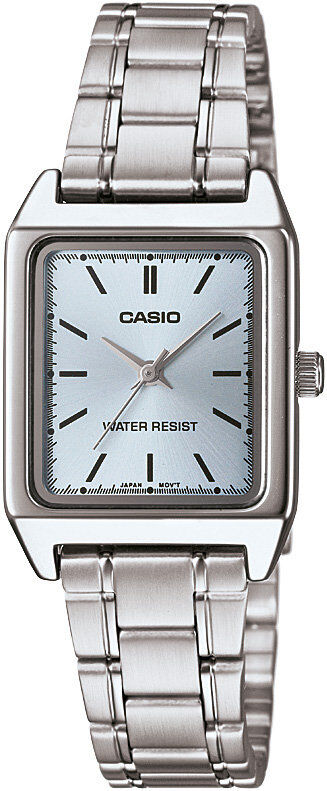 Casio LTP-V007D-2EUDF Quartz Çelik Gri Mavi Kadran 22 mm Kadın Kol Saati