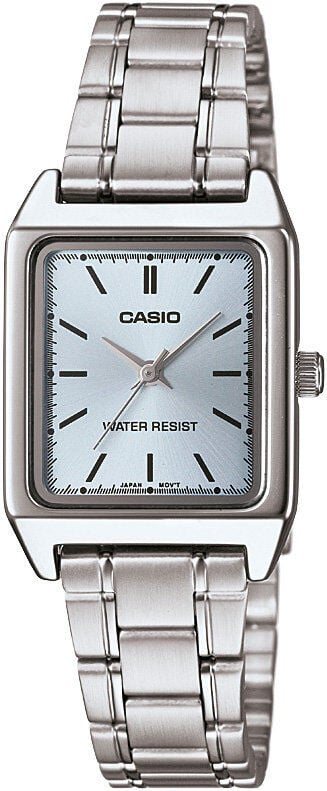 Casio LTP-V007D-2EUDF Quartz Çelik Gri Mavi Kadran 22 mm Kadın Kol Saati