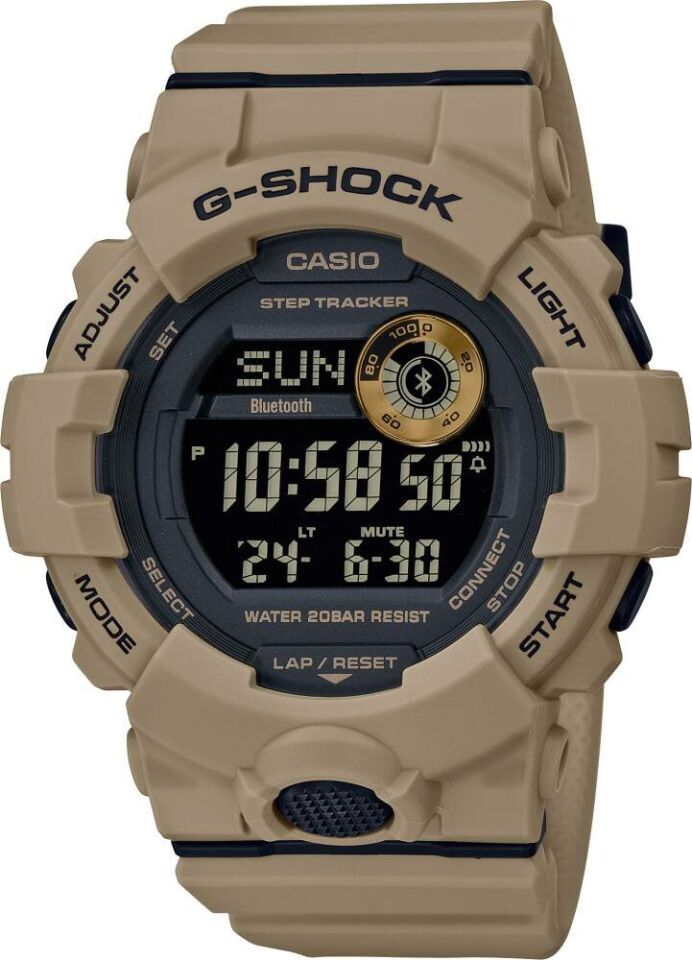 Casio GBD-800UC-5DR G-Shock Quartz Dijital Silikon Kahve 20 ATM 49 mm Erkek Kol Saati