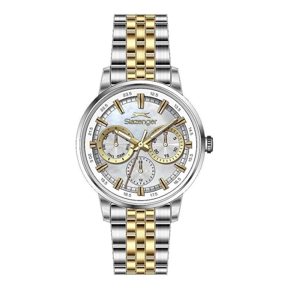 Slazenger SL.09.2454.4.09 Quartz Çelik Altın/Gri 34 mm Kadın Kol Saati