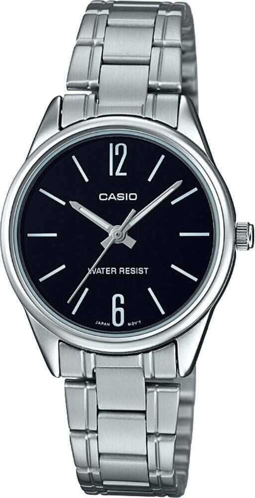 Casio LTP-V005D-1BUDF Quartz Çelik Gri Siyah Kadran 28 mm Kadın Kol Saati