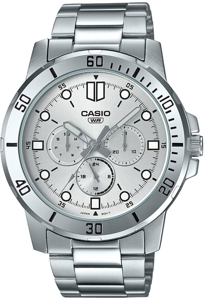 Casio MTP-VD300D-7EUDF Quartz Çelik Gri 45 mm Erkek Kol Saati
