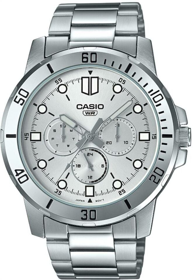 Casio MTP-VD300D-7EUDF Quartz Çelik Gri 45 mm Erkek Kol Saati