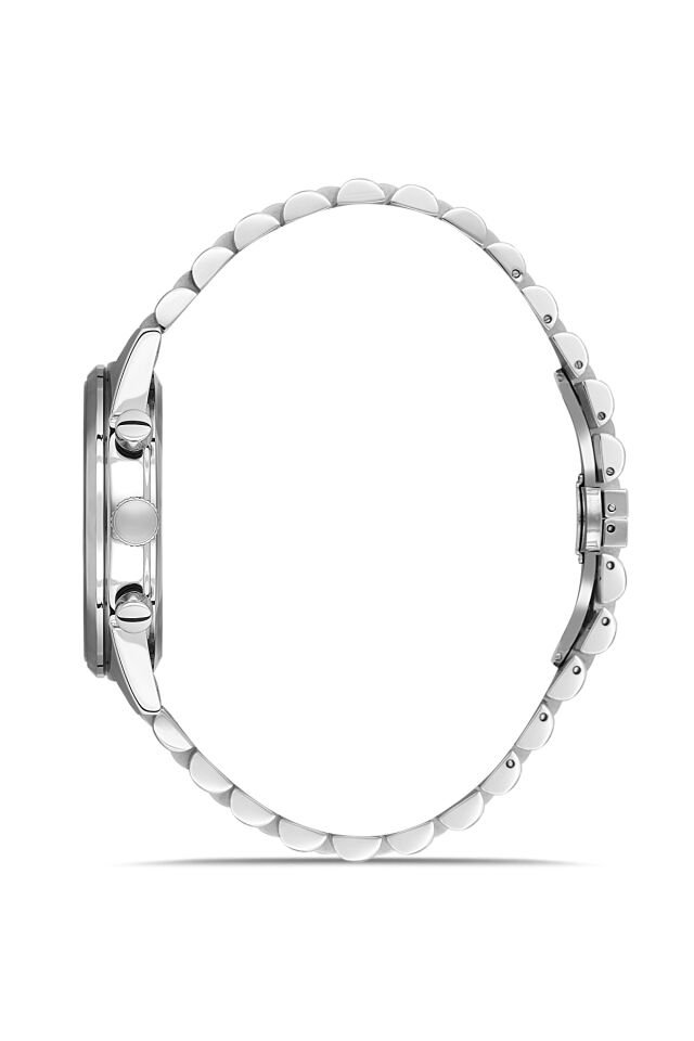 Ferro Gümüş Çelik Kordon Erkek Kol Saati FM11647A-A3 Fonksiyonları Aktif 3 ATM Su Geçirmez