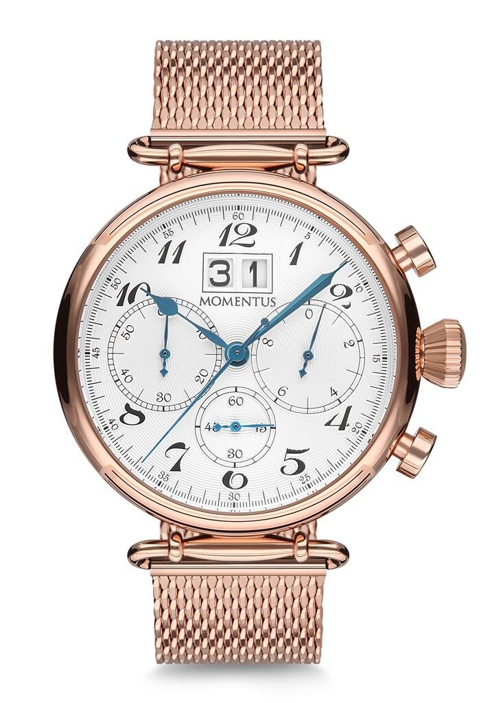 Momentus TM250R-02SR Quartz Hasır Rose Gold 46 mm Erkek Kol Saati