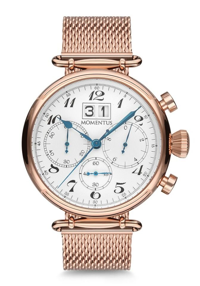Momentus TM250R-02SR Quartz Hasır Rose Gold 46 mm Erkek Kol Saati