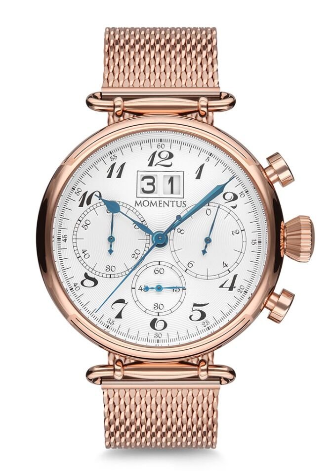 Momentus TM250R-02SR Quartz Hasır Rose Gold 46 mm Erkek Kol Saati