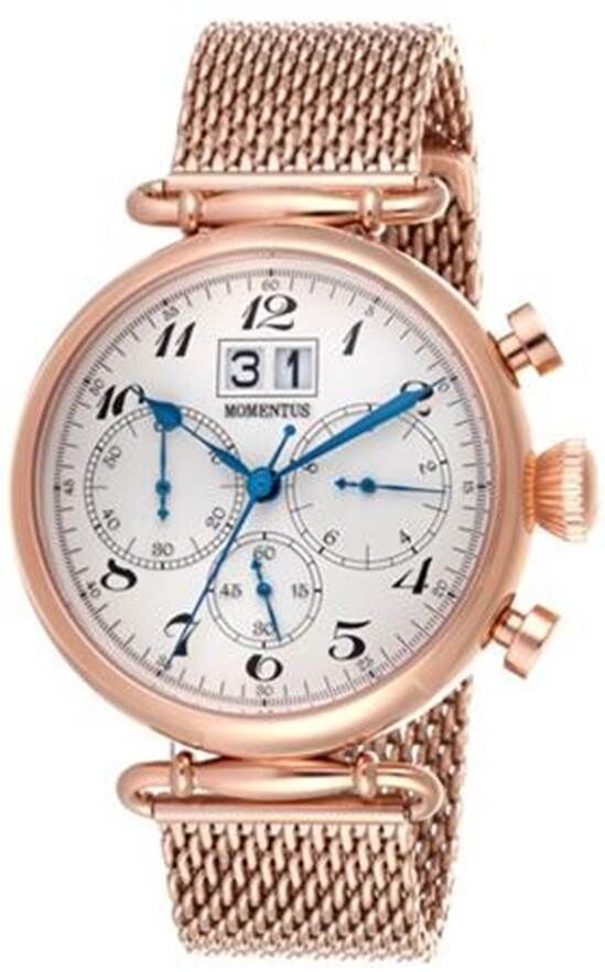 Momentus TM250R-02SR Quartz Hasır Rose Gold 46 mm Erkek Kol Saati
