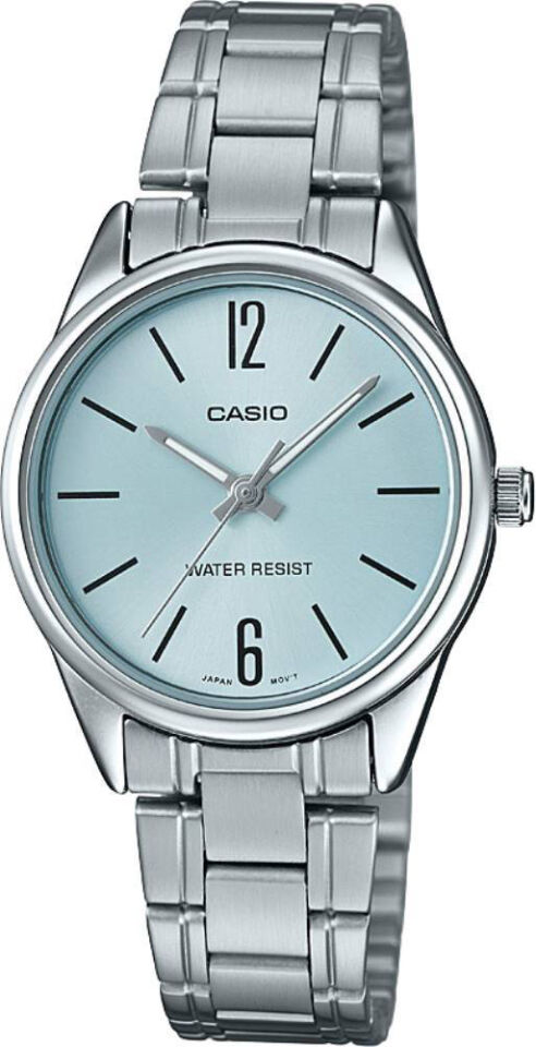 Casio LTP-V005D-2BUDF Quartz Çelik Gri Mavi Kadran 28 mm Kadın Kol Saati
