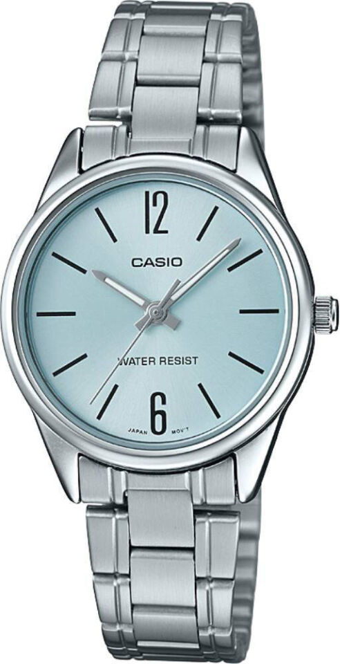 Casio LTP-V005D-2BUDF Quartz Çelik Gri Mavi Kadran 28 mm Kadın Kol Saati