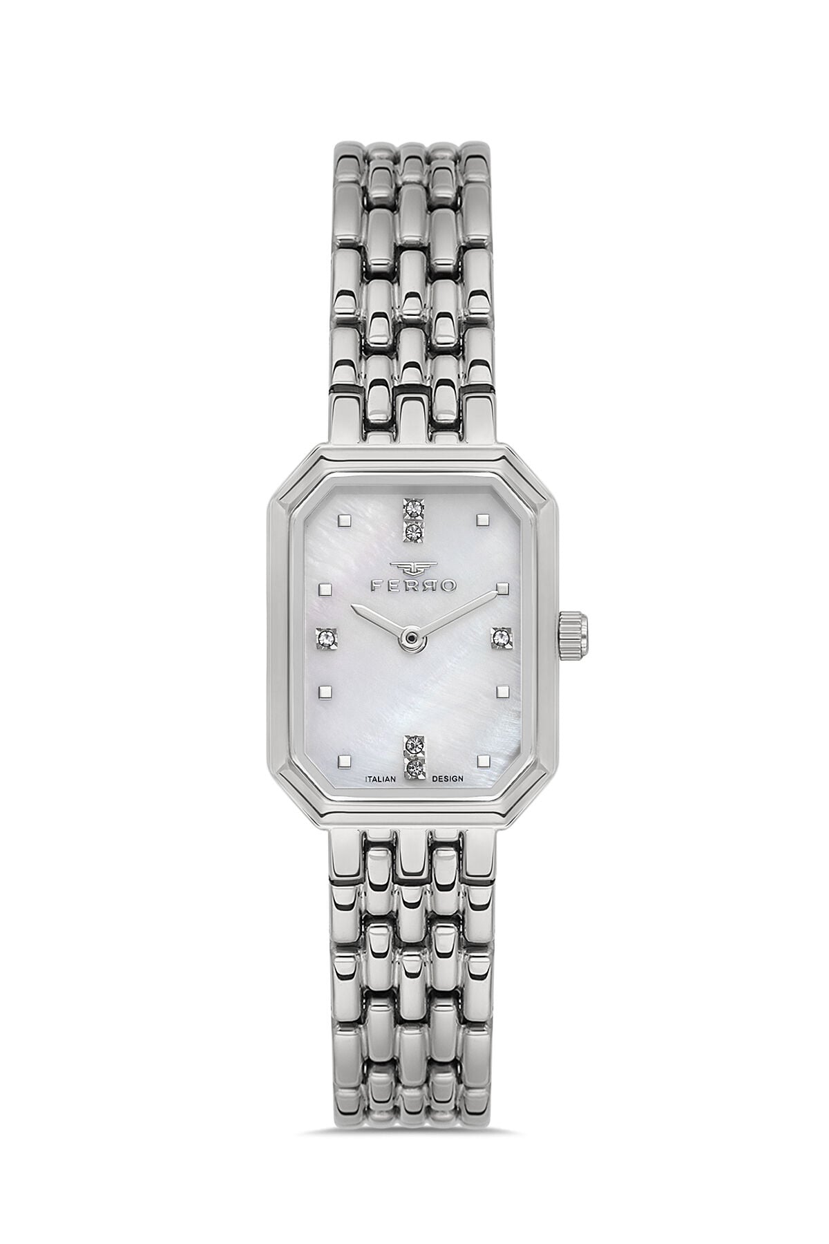 Ferro FL21752AWT-A Quartz Çelik Gri 21 mm Kadın Kol Saati