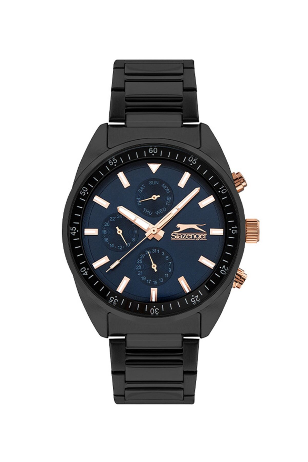 Slazenger Sl.09.2040.2.01 45 mm Siyah Erkek Kol Saati